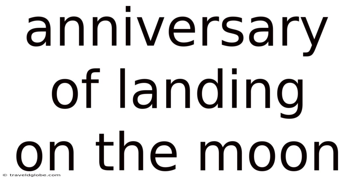 Anniversary Of Landing On The Moon