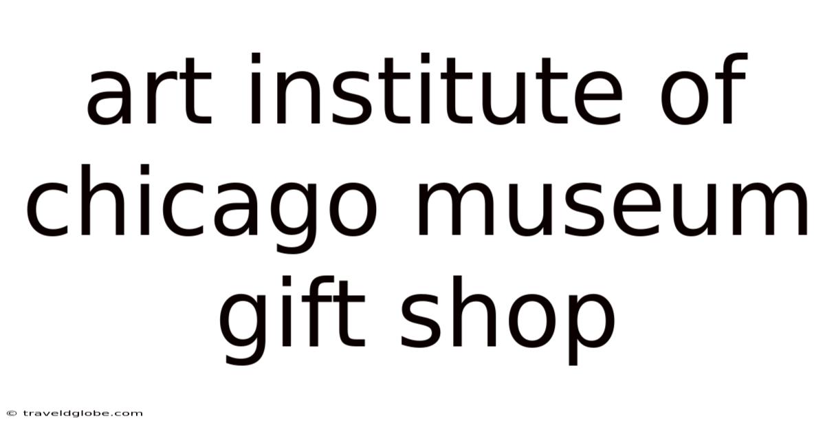 Art Institute Of Chicago Museum Gift Shop