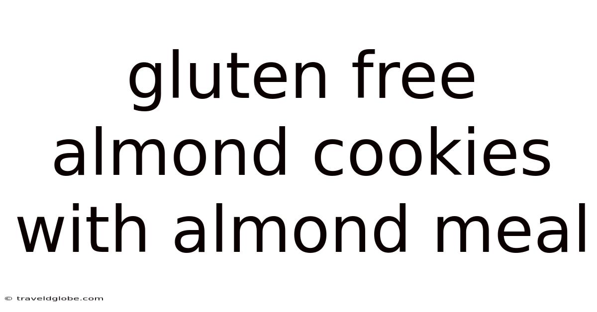 Gluten Free Almond Cookies With Almond Meal