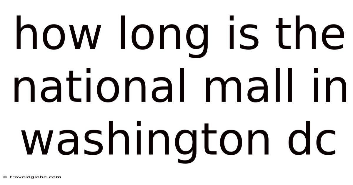 How Long Is The National Mall In Washington Dc
