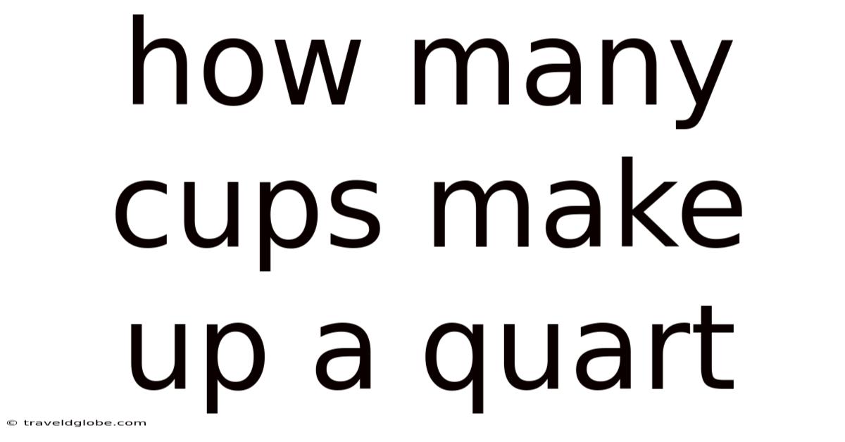 How Many Cups Make Up A Quart