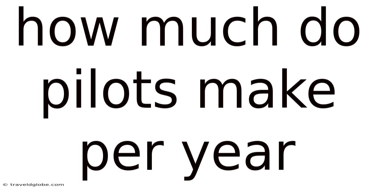 How Much Do Pilots Make Per Year