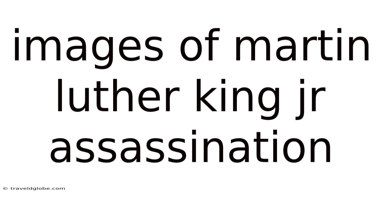 Images Of Martin Luther King Jr Assassination