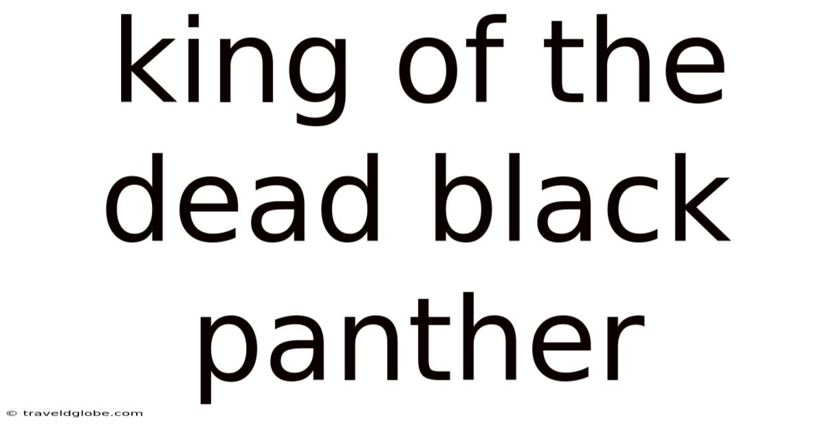 King Of The Dead Black Panther