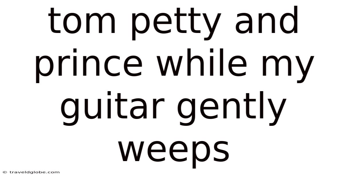 Tom Petty And Prince While My Guitar Gently Weeps