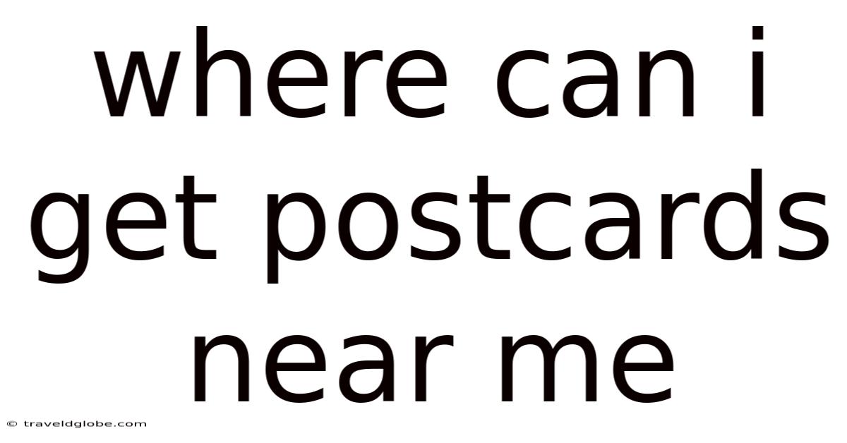 Where Can I Get Postcards Near Me