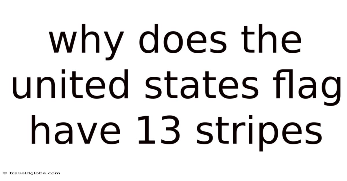 Why Does The United States Flag Have 13 Stripes