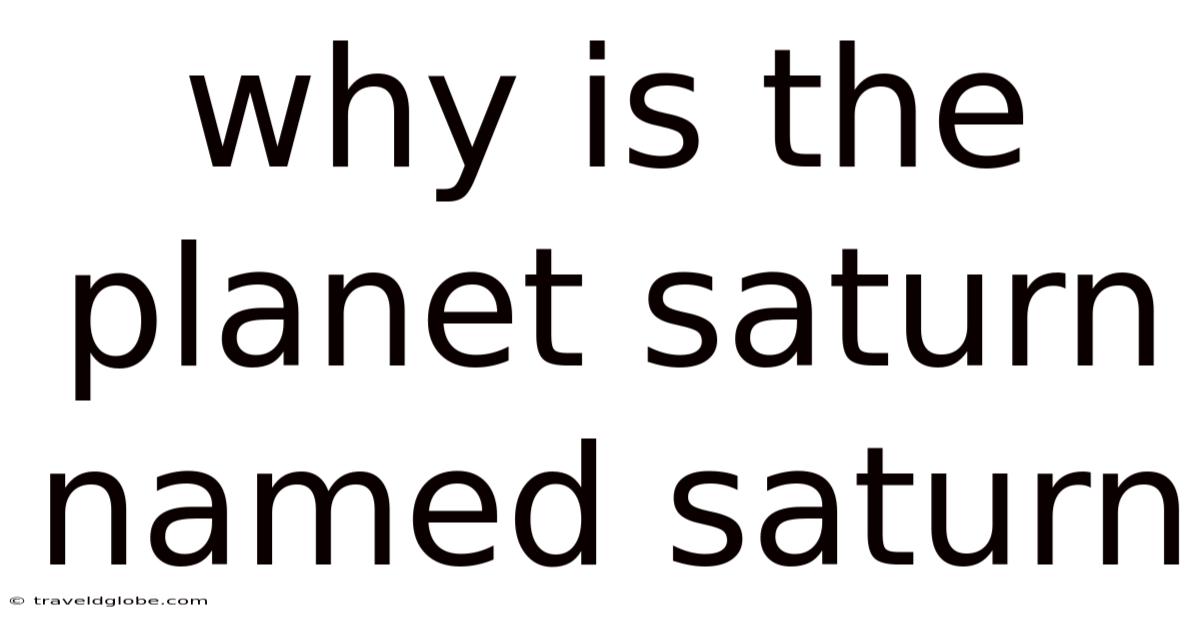 Why Is The Planet Saturn Named Saturn